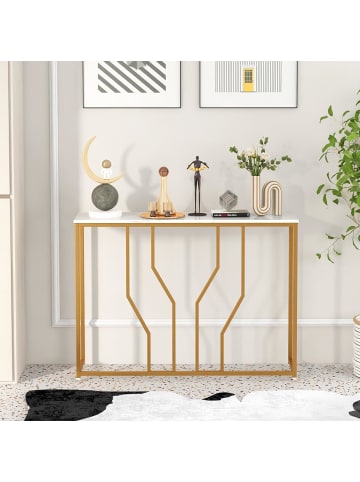 COSTWAY Konsolentisch in Weiß