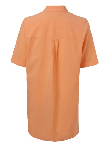 VIA APPIA DUE  Bluse Dezente Longbluse in unifarbenem Design in mandarin