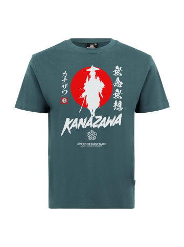 OLDSKULL T-Shirt Asian Silent Blade Kanazawa in Dark Green