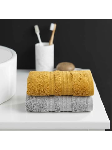 Douceur d’Intérieur Frottee-Handtuch in gelb