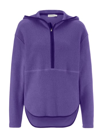 Hessnatur Fleece-Hoodie in violett
