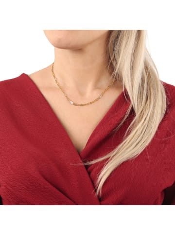 Noelani Kette mit Anhänger Silber 925, gelbvergoldet in Gold