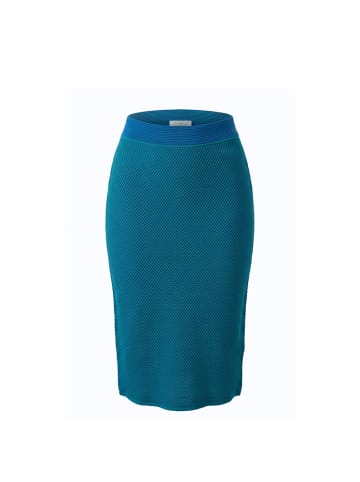 Malo Blau Seide Damen Rock