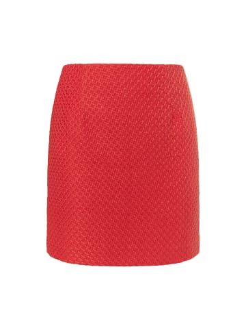 faina Damen Bouclé Minirock in Rot
