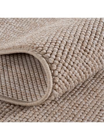KADIMA DESIGN Flachgewebe-Teppich Berber-Tradition Uni Meliert Pflegeleicht in Beige