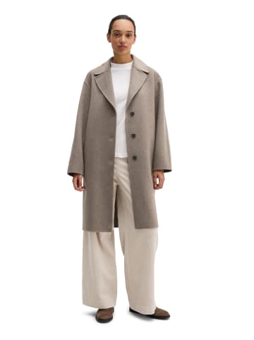 Marc O'Polo Wollmantel relaxed in Stone Taupe Melange
