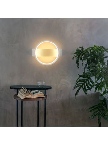 ZMH Wandleuchte LED in weiß 7W modern warmweiß 3000K Schlafzimmerlampe
