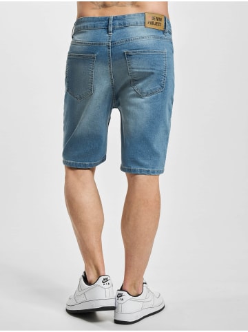 DENIM PROJECT Jeans-Shorts in light blue stone washed