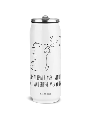 Mr. & Mrs. Panda Getränkedosen Trinkflasche Bär Seifenblasen mit... in Weiß