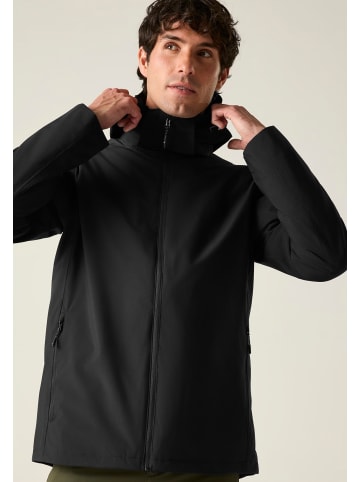 3 in 1 Funktionsjacke Coriver Wasserdicht in schwarz
