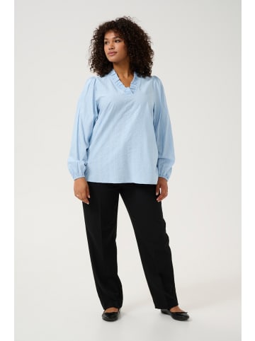 KAFFE curve Langarm-Bluse KCanni in Soft Chambray
