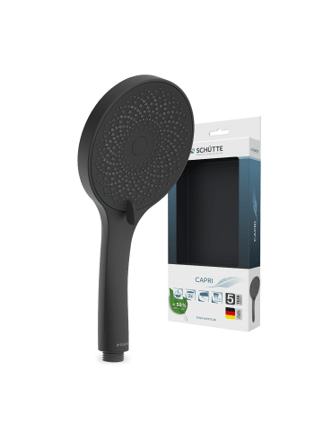 Franz Joseph Schütte CAPRI Handbrause, Schwarz matt