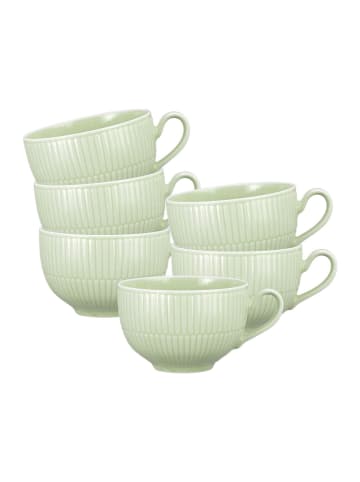 Seltmann Weiden 6er Set Milchkaffeetassen Amina in – 0,35 l in Seladon