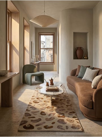 KADIMA DESIGN Teppich Kurzflor Strapazierfähig SABLE Tiermotiv Wohnzimmer Modern in Natur