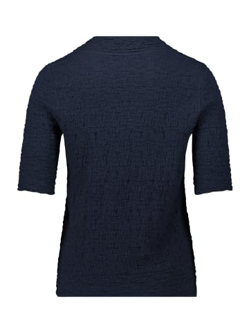 Betty Barclay Strukturshirt mit Stehkragen in dunkelblau