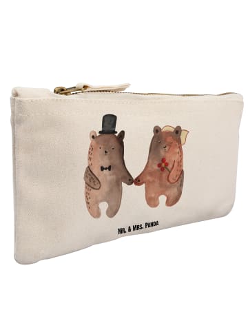 Mr. & Mrs. Panda Pouch Bär Heirat ohne Spruch in Weiß