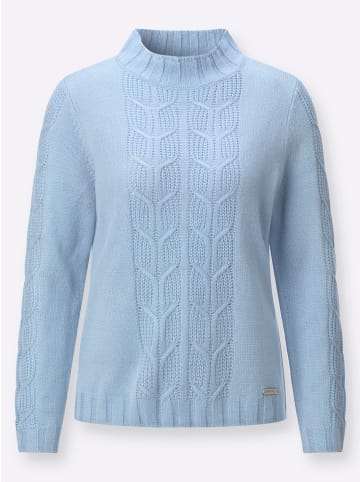 WITT WEIDEN Stehkragen-Pullover in eisblau