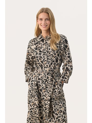 PART TWO Kleid BintiPW Gerade Passform in Neutral Leo Print
