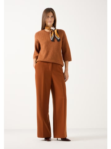 More & More elegante Wide-Leg-Hose in cinnamon