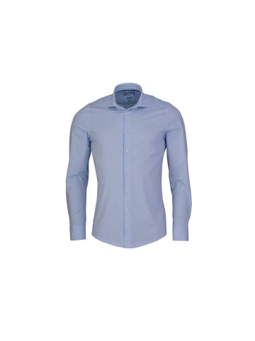 Pure Langarm Freizeithemd für Herren in blau in blau