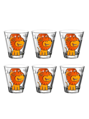 LEONARDO 6er Set Kinderbecher Bambini in 215 ml in Löwe