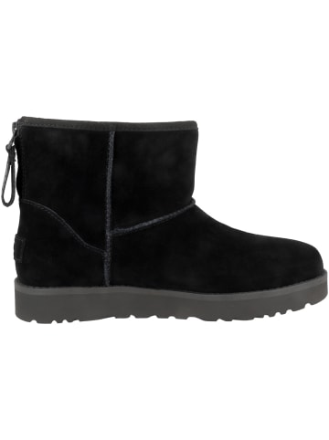 UGG Boots Classic Mini Logo Zip in schwarz