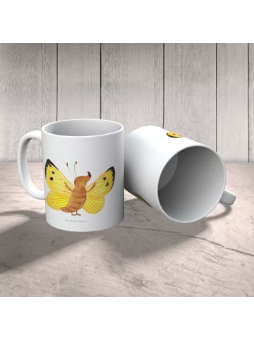 Mr. & Mrs. Panda Kindertasse Schmetterling Zitronenfalter ohne S... in Weiß