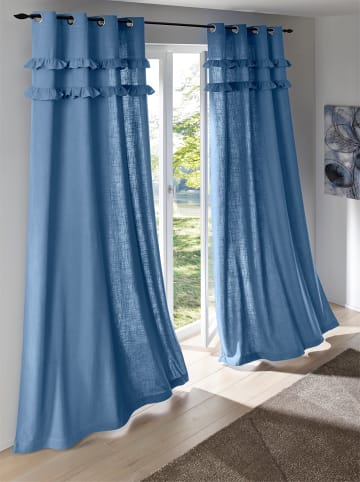Heine Dekoschal in jeansblau