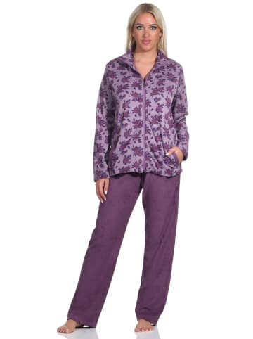 NORMANN Frottee Hausanzug Freizeitanzug Zweiteiler - 76672 in beere