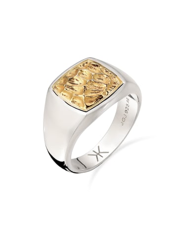 KUZZOI Ring 925 Sterling Silber in Zweifarbig