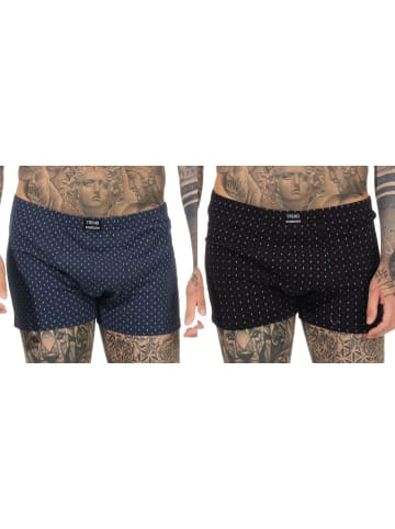 NORMANN Retro Pant Dess - 66433 in dunkelgrau/navy