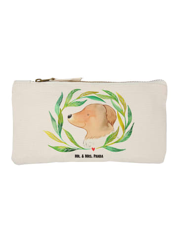 Mr. & Mrs. Panda pencil case Hund Blumen ohne Spruch in Weiß