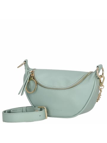 Seidenfelt Skien II - Schultertasche 19 cm in aqua mint/gold