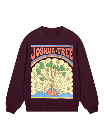 F4NT4STIC Sweatshirt US National Parks Joshua Tree in maroon