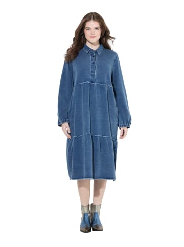 Ulla Popken Midikleid in indigo denim