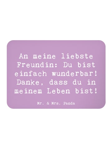 Mr. & Mrs. Panda magnet Spruch Liebste Freundin mit Spruch in Lavendeltraum