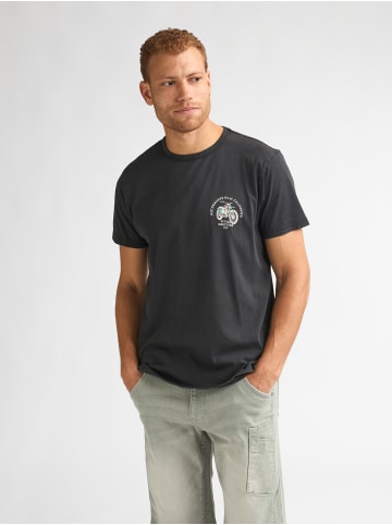 Petrol Industries Logo-T-Shirt Barranco in Schwarz