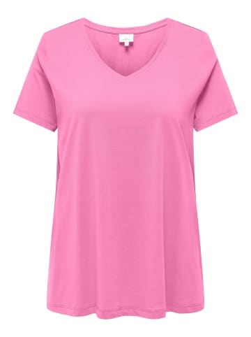 ONLY Carmakoma T-shirt in Fuchsia Pink