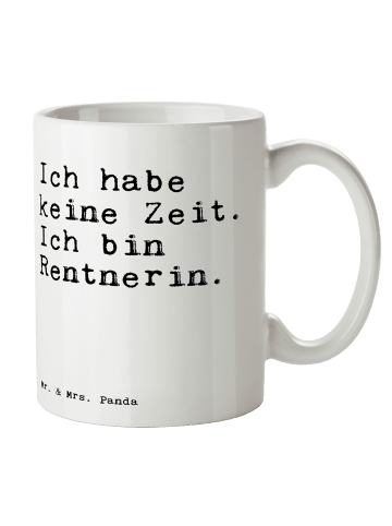 Mr. & Mrs. Panda haferl Ich habe keine Zeit.... mit Spruch in Weiß