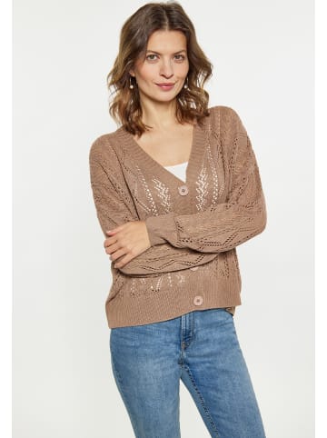 Usha Damen Cardigan in Taupe