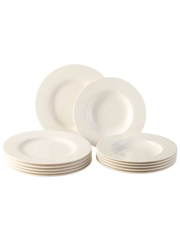 vivo | Villeroy & Boch Group 12er Set Tafelservice Basic White in weiß