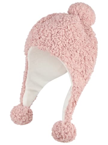 Sterntaler Inka-Mütze Pompon in zartrosa