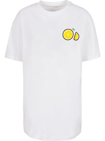 Merchcode Shirt "Ladies Lemon Party Oversized Tee" in Weiß