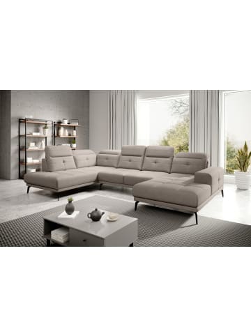 MF Design Brita Recamiere Links in Beige -  (L) 205 x (B) 350 x (H) 107 cm