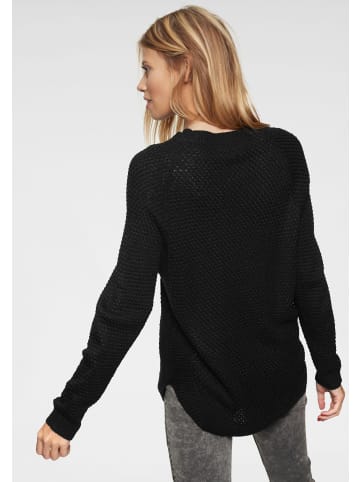 Aniston CASUAL Rundhalspullover in schwarz
