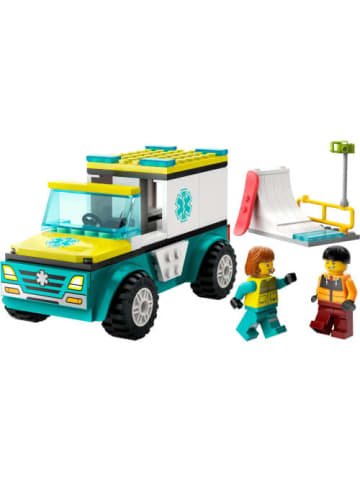LEGO Bausteine City Rettungswagen und Snowboarder, ab 4 Jahre