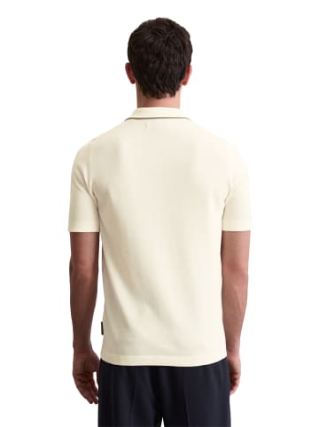 Marc O'Polo Strick-Poloshirt DFB Travel Collection in white cotton