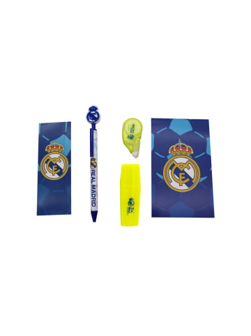 Real Madrid Schreibset mit Notizblock, Lesezeichen und Textmarker
