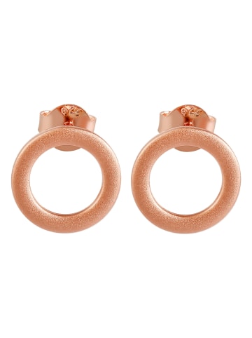 Adeliás Damen Ohrringe – Ohrstecker aus 925 Silber in gold