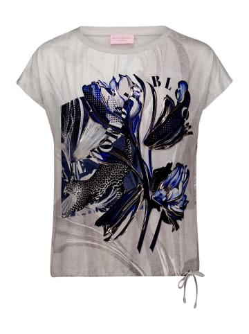 Betty Barclay Casual-Shirt mit Tunnelzug in Beige/Dark Blue